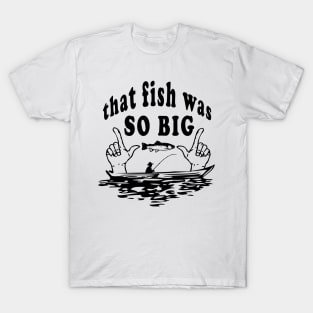 Funny and Clever Fish and Fisherman Design T-Shirt